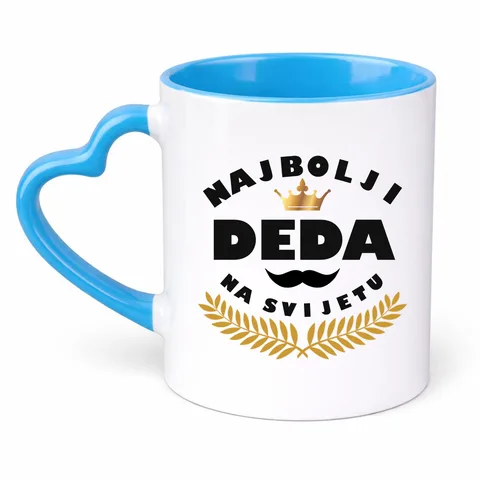 Najbolji deda na svijetu - Šolja Srce – proizvod sa printom