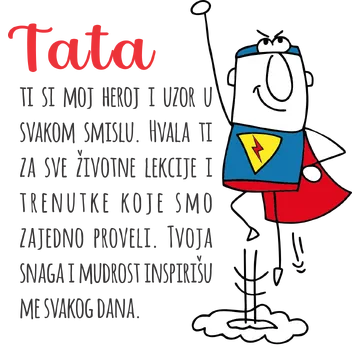 Tata ti si moj heroj i uzor u svakom smislu na proizvodu