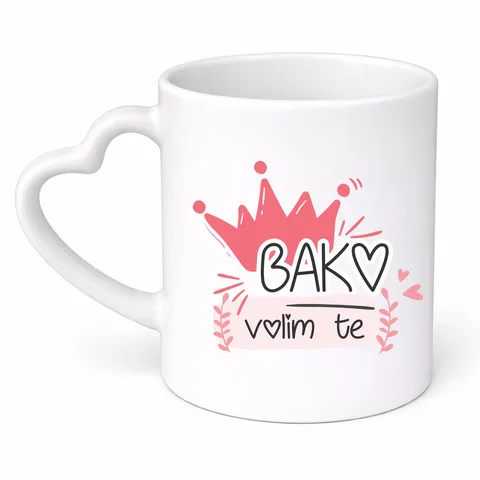 Bako volim te - Šolja srce