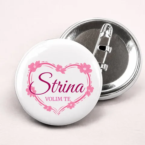 Strina volim te! - Bedževi