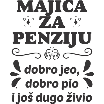 Majica za penziju na proizvodu