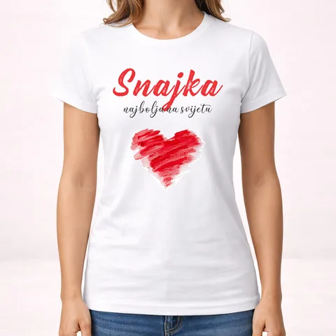 Snajka najbolja na svijetu - Majica - Ženska
