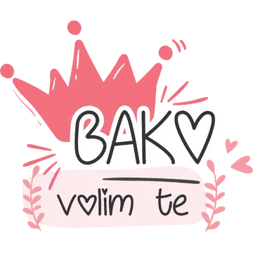 Bako volim te na proizvodu