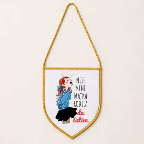 Nije mene majka rodila da ćutim - Zastavica