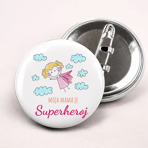Moja mama je superheroj - Bedževi