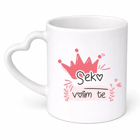 Seko volim te - Šolja srce