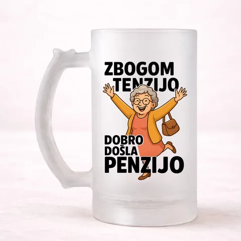 Zbogom tenzijo dobro došla penzijo 2 - Krigla – proizvod sa printom