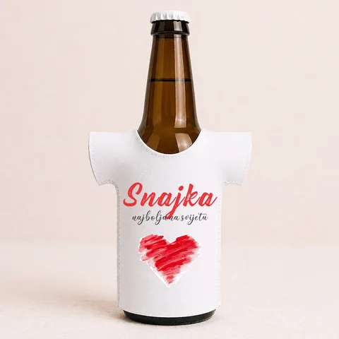 Snajka najbolja na svijetu - Majica za flaše