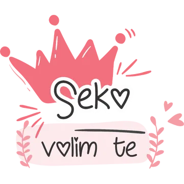 Seko volim te na proizvodu