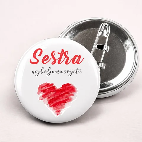 Sestra najbolja na svijetu - Bedževi