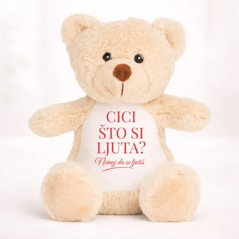 Cici što si ljuta? - Plišana igračka - Medo