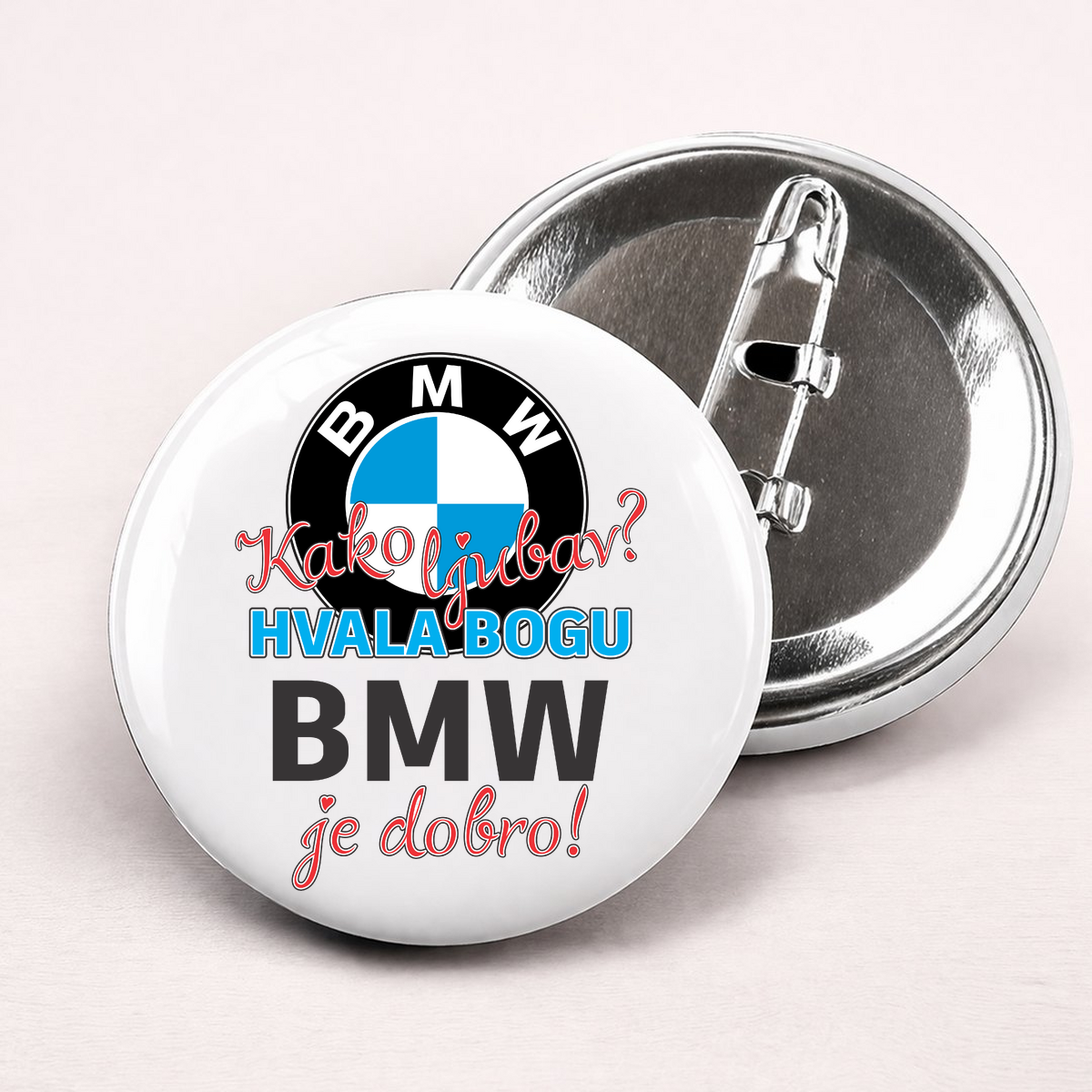 Kako ljubav Hvala bogu BMW je dobro - Bedževi – prikaz proizvoda
