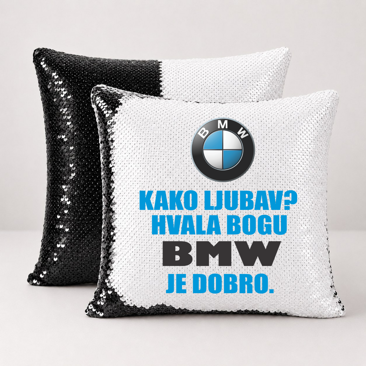 Kako ljubav? Hvala bogu BMW je dobro - Jastuk magični – prikaz proizvoda