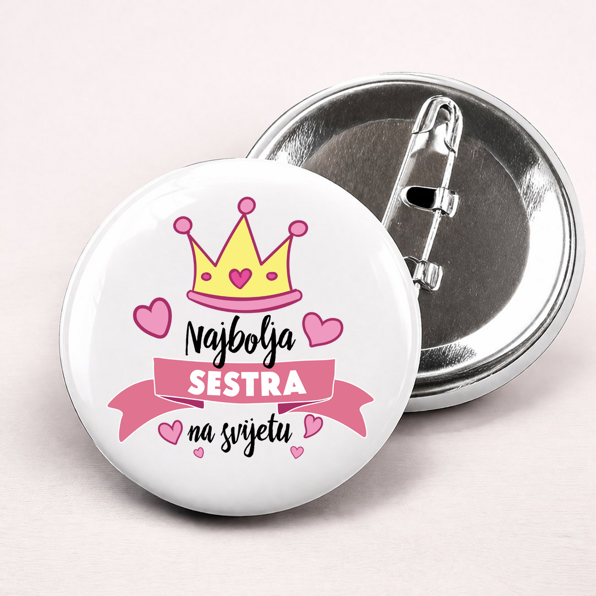 Najbolja sestra na svijetu - Bedževi – prikaz izdelka