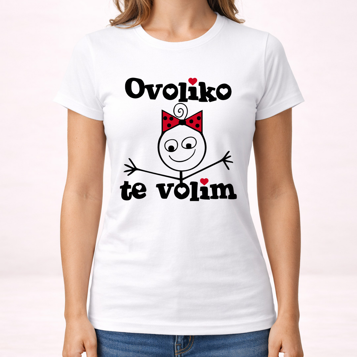 Ovoliko te volim - Ona - Majica - Ženska – prikaz proizvoda