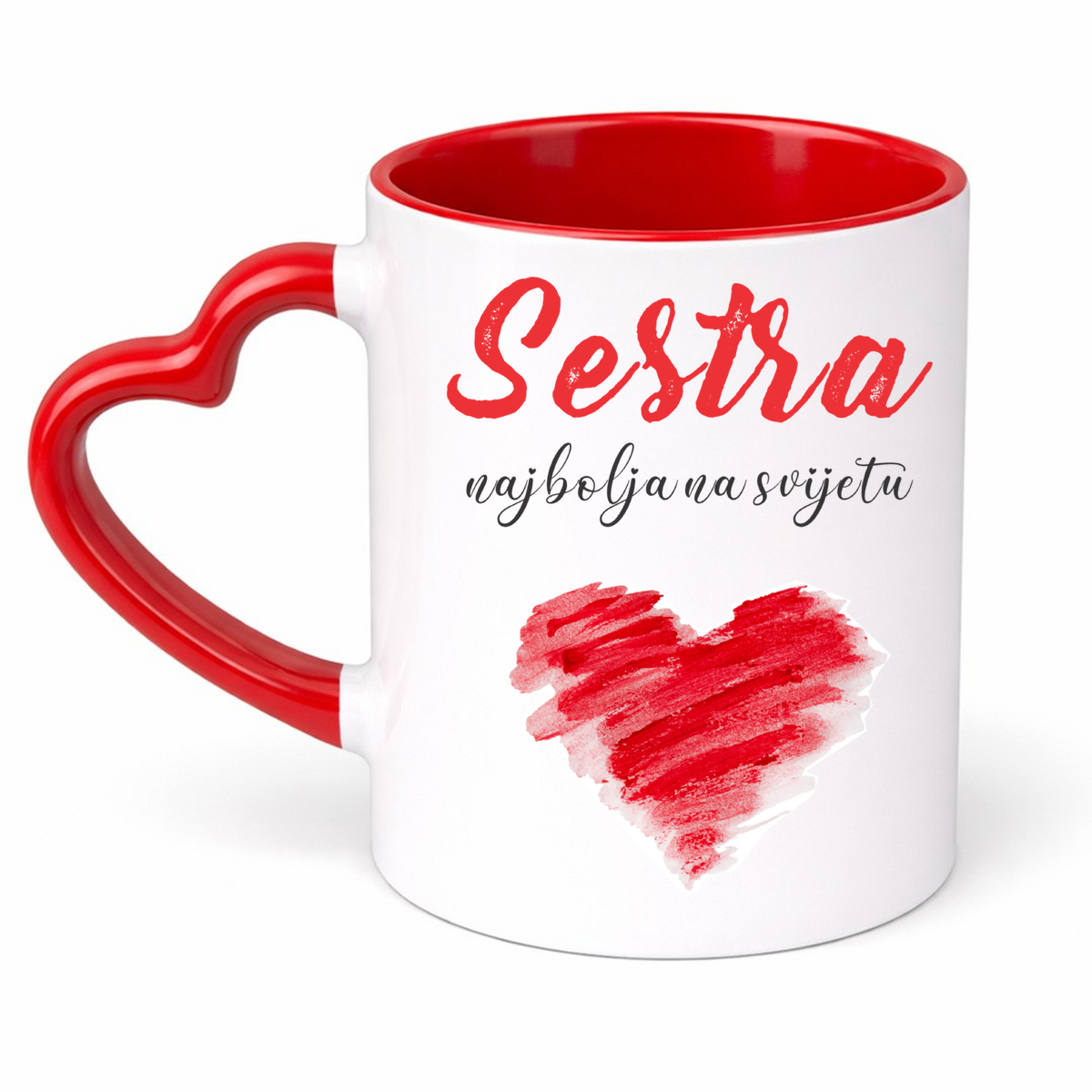 Sestra najbolja na svijetu - Šolja Srce – prikaz izdelka