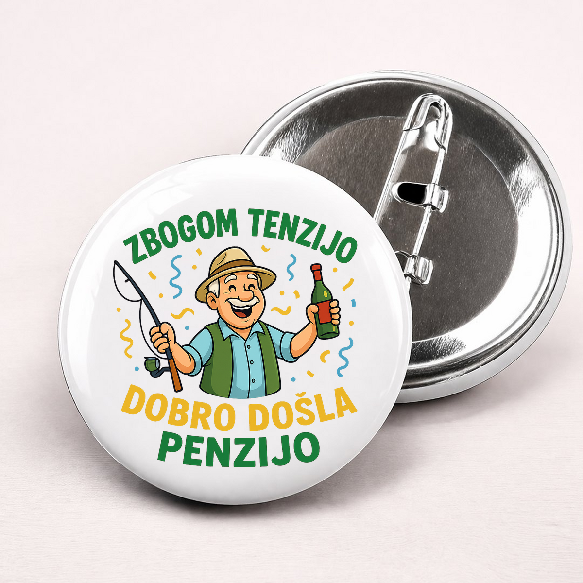 Zbogom tenzijo dobro došla penzijo 3 - Bedževi – prikaz izdelka